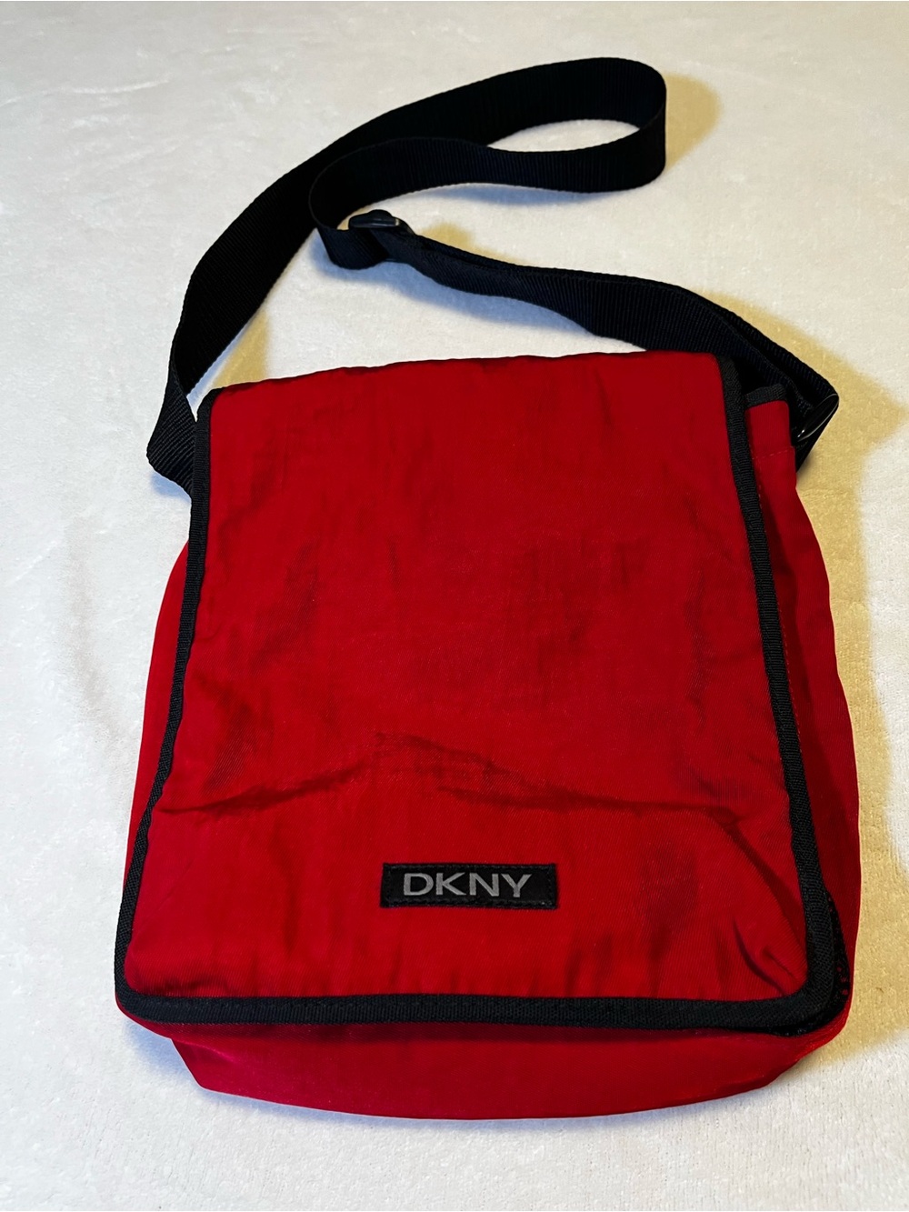 DKNY Red and Black Crossbody Messenger Bag - Picture 2 of 10